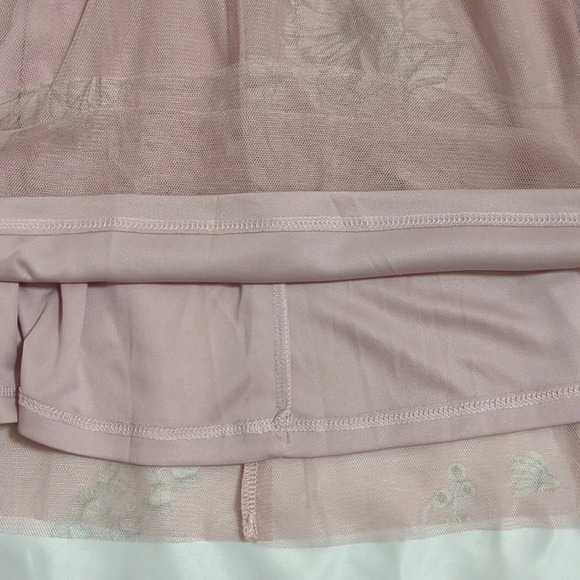 NWT Express Tulle Midi Length Skirt, Color Pink/White Size M - Picture 8 of 13
